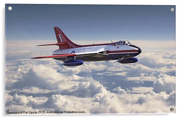 Hawker Hunter Acrylic by Pat Speirs