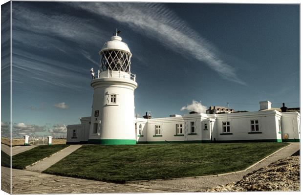 Pendeen Lighthouse Canvas Print by Rob Hawkins