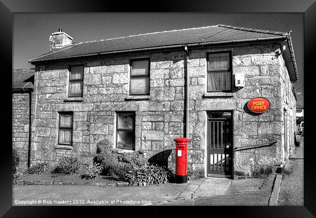 Pendeen Post Office Framed Print by Rob Hawkins