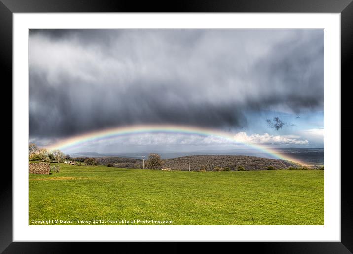 Rainbow Framed Mounted Print by David Tinsley