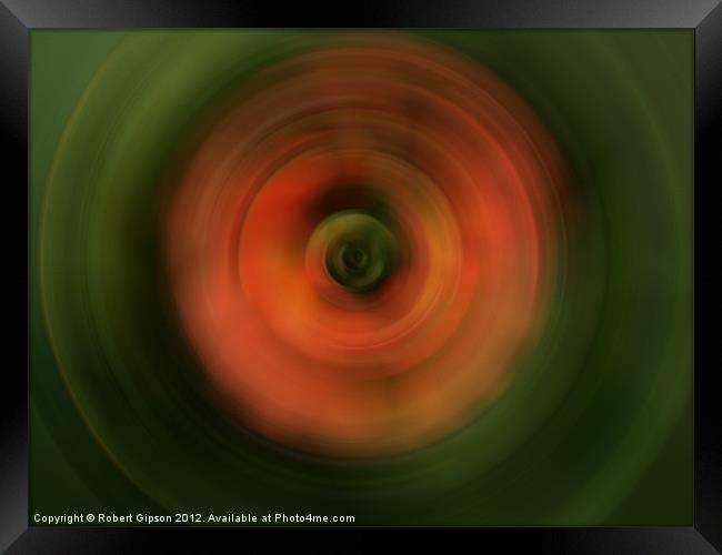Spinning Disc Framed Print by Robert Gipson