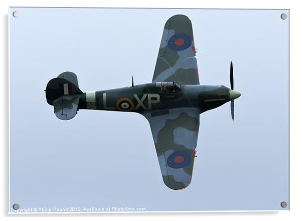 Spitfire in Flight Acrylic by Philip Pound