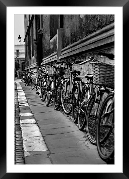 oxford bikes Framed Mounted Print by steven ibinson