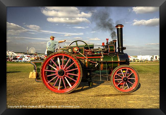 Steaming along Framed Print by Rob Hawkins