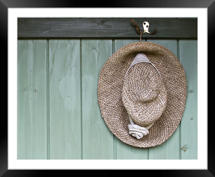 Summer Hat Framed Mounted Print by Karen Appleyard