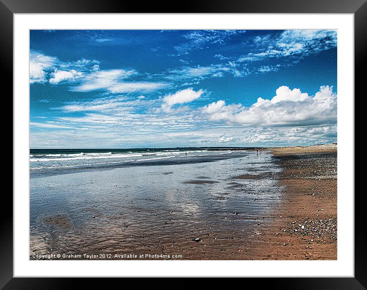 Majestic Sea Meets Serene Sky Framed Mounted Print by Graham Taylor