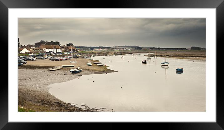 Panoramic of Burnham Overy Staithe Framed Mounted Print by Stephen Mole