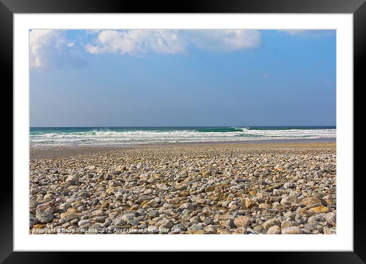 Porthtowan Cornwall Framed Mounted Print by Brian Roscorla