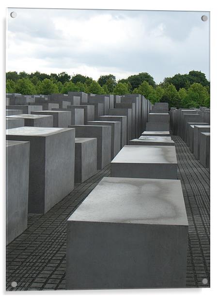 Berlin Holocaust Memorial Acrylic by kelvin fraser