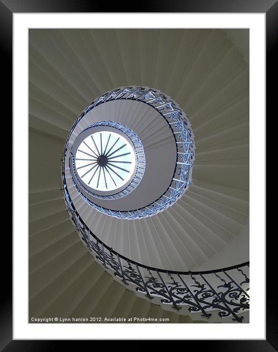 Tulip stairs queens house Greenwich Framed Mounted Print by Lynn hanlon