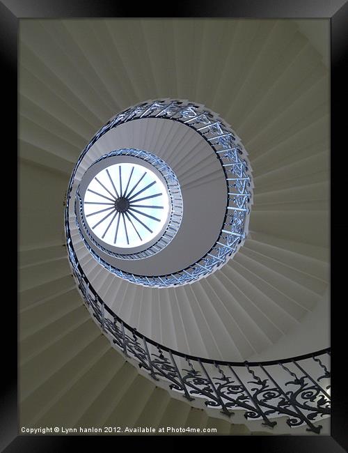 Tulip stairs queens house Greenwich Framed Print by Lynn hanlon