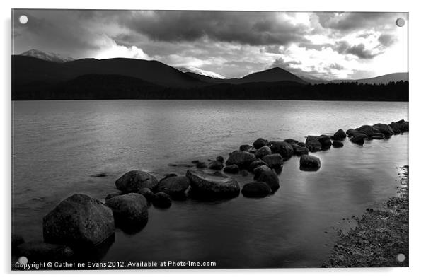 Loch Morlich Acrylic by Catherine Fowler