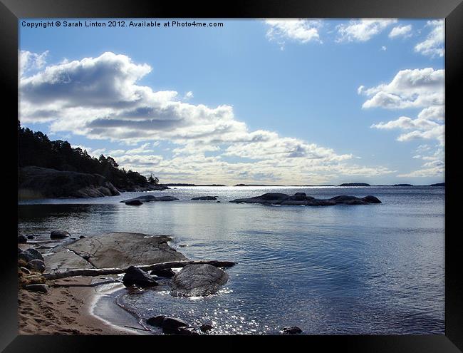 View from Ingarö Beach Framed Print by Sarah Osterman