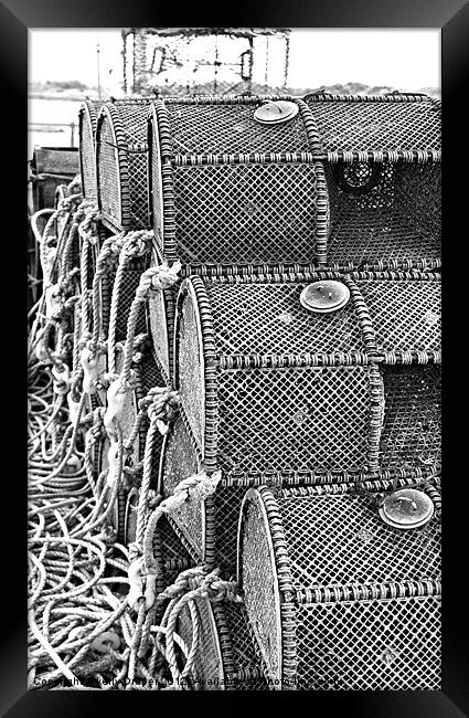 Fishing Baskets Framed Print by kelly Draper