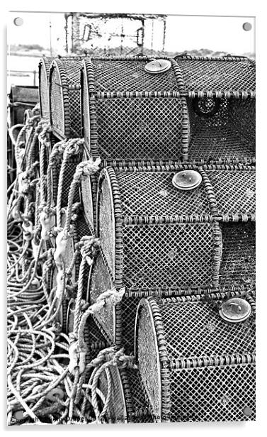 Fishing Baskets Acrylic by kelly Draper