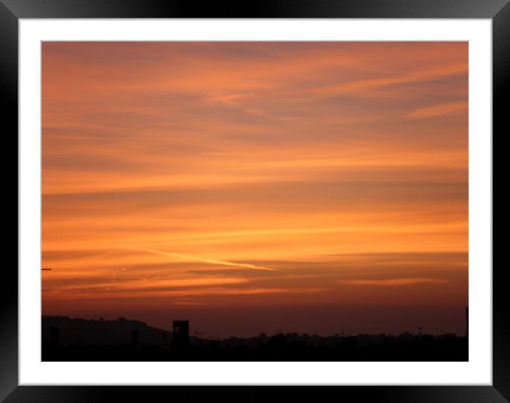 Midsummer Sunset Eastbourne Framed Mounted Print by Roger Stevens