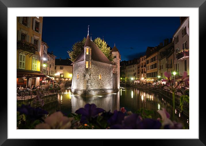 Annecy Evening Framed Mounted Print by Julian Bowdidge
