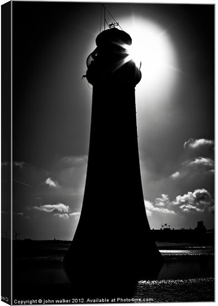 Perch Rock Lighthouse Canvas Print by john walker