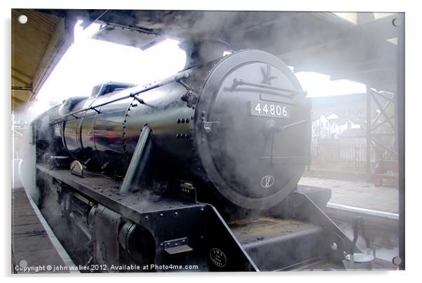 LLangollen Steam Train Acrylic by john walker