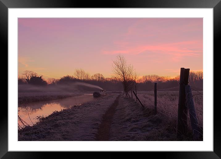 Sunrise over the Canal Framed Mounted Print by Mark Chance