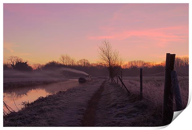 Sunrise over the Canal Print by Mark Chance