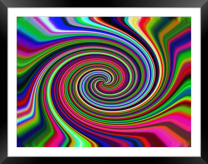 Swirl Framed Mounted Print by Will Black