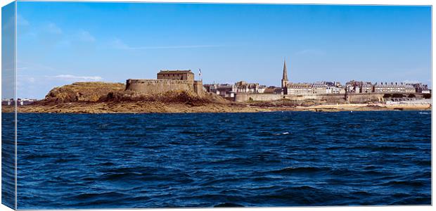St Malo from seaward Canvas Print by Gary Eason