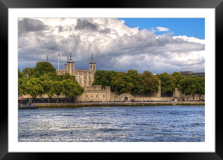 Tower of London Framed Mounted Print by Chris Day