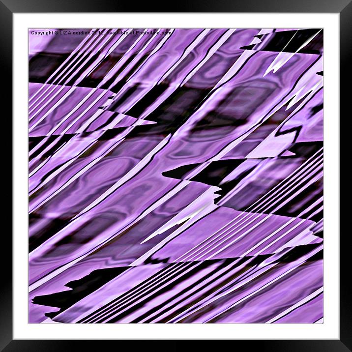 Not So Deep Purple Framed Mounted Print by LIZ Alderdice
