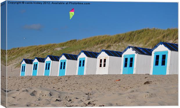 Beach huts Canvas Print by cairis hickey
