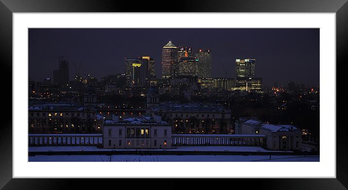 Greenwich view Framed Mounted Print by cairis hickey