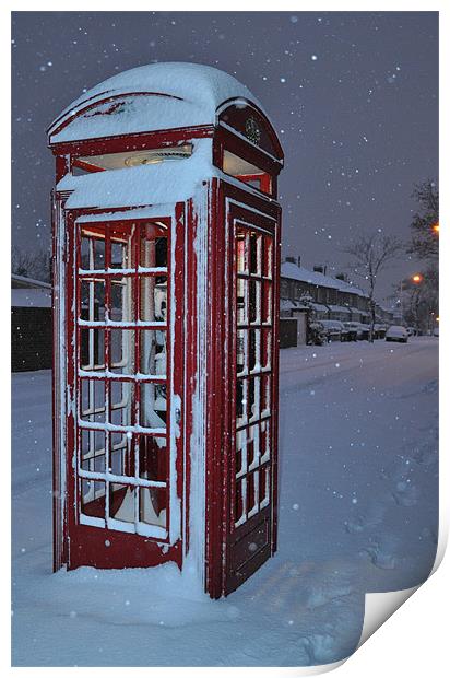 phonebox Print by cairis hickey