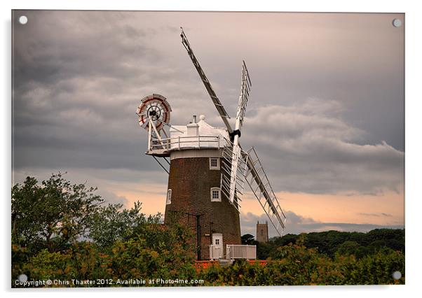 Cley Windmill Acrylic by Chris Thaxter