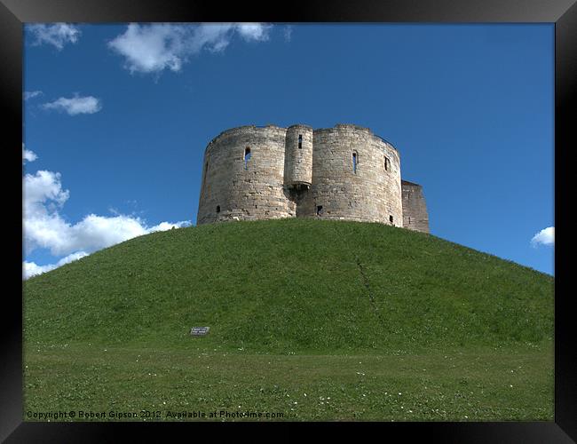 Clifford's Tower York  historical building. Framed Print by Robert Gipson
