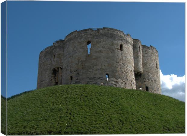 Clifford's Tower York historical building. Canvas Print by Robert Gipson