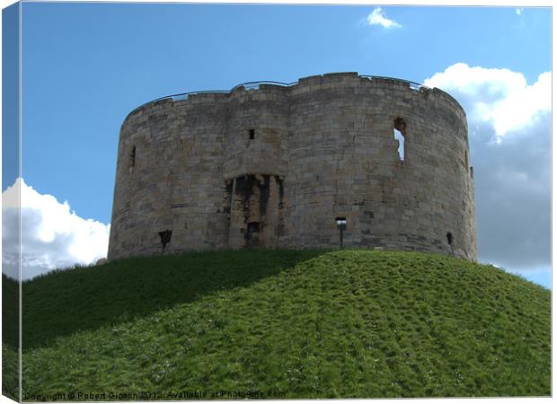 Clifford's Tower York historical building. Canvas Print by Robert Gipson