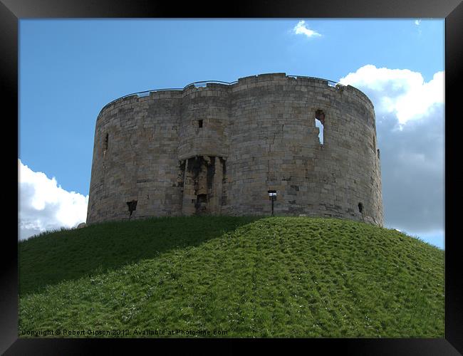 Clifford's Tower York historical building. Framed Print by Robert Gipson