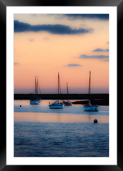 Serenity at Sunset Framed Mounted Print by Stephen Mole