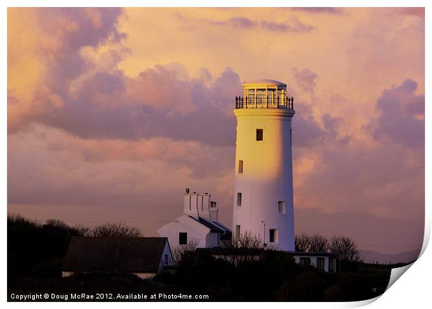 OLD LOWER LIGHTHOUSE Print by Doug McRae