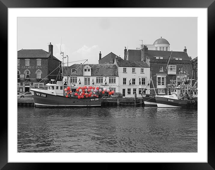 Weymouth Fishing Boat Framed Mounted Print by Mark Chance