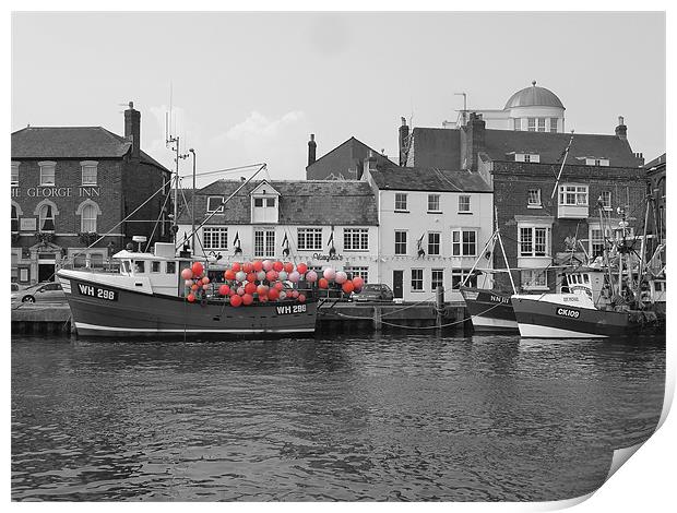 Weymouth Fishing Boat Print by Mark Chance