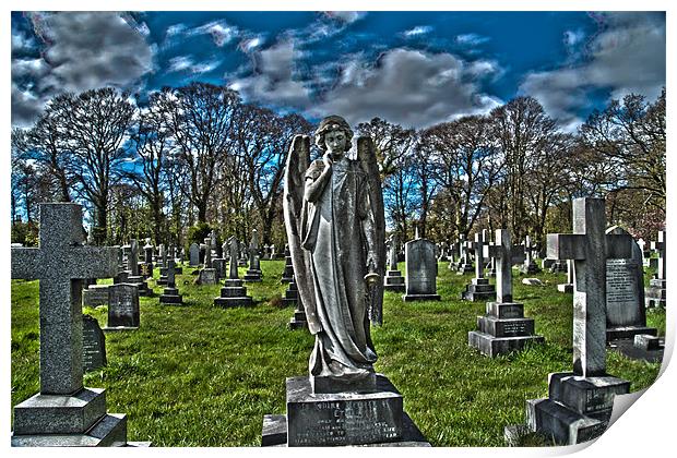 Graveyard Angel Print by Colin Daniels