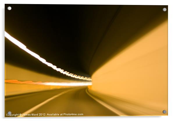 Speeding Tunnel Acrylic by James Ward