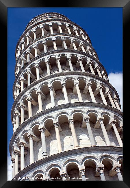 Leaning Tower of Pisa Framed Print by James Ward