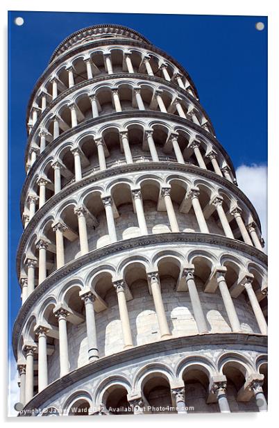 Leaning Tower of Pisa Acrylic by James Ward