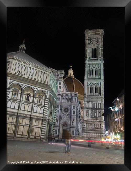 Night in Florence Framed Print by Pierluigi Gava