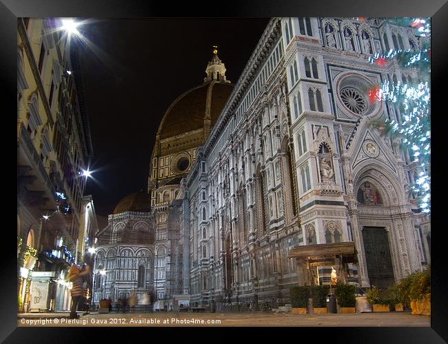 Night in Florence Framed Print by Pierluigi Gava