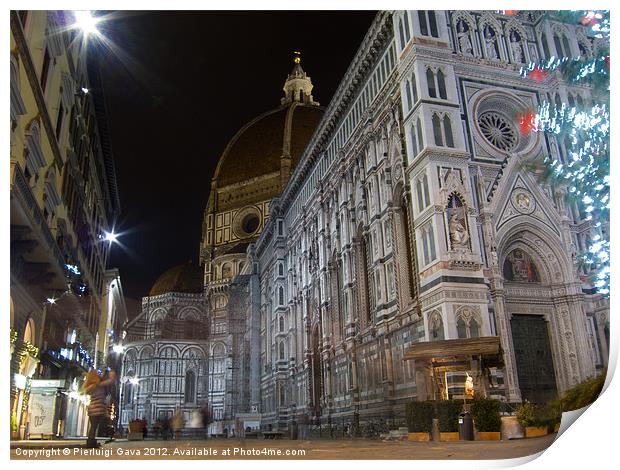 Night in Florence Print by Pierluigi Gava