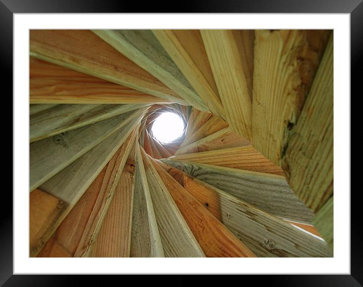 Inside the sky ladder cone Framed Mounted Print by David Kesterson