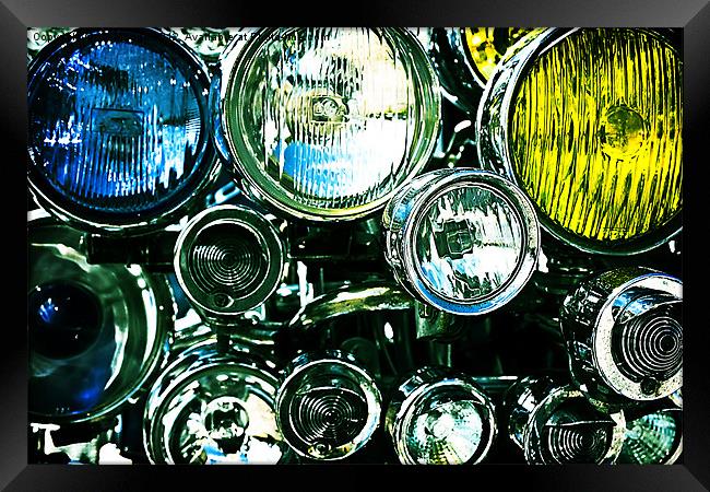 Lambretta Lights Framed Print by JG Mango